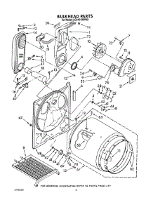 04 - Bulkhead parts for Whirlpool Dryer LG9481XWW0 from AppliancePartsPros.com