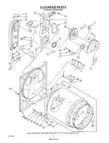 04 - Bulkhead parts for Whirlpool Dryer LG9521XTW0 from AppliancePartsPros.com