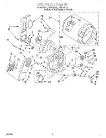 03 - Section parts for Whirlpool Dryer LET7646EZ2 from AppliancePartsPros.com