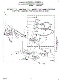 04 - 694670 Burner Assembly parts for Whirlpool Dryer LGR5638AW1 from AppliancePartsPros.com