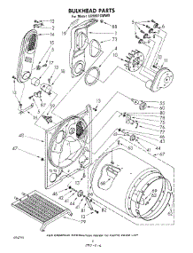 04 - Bulkhead parts for Whirlpool Dryer LG9801XMW0 from AppliancePartsPros.com