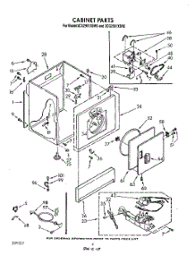 03 - Cabinet parts for Whirlpool Dryer 3CG2901XSW0 from AppliancePartsPros.com