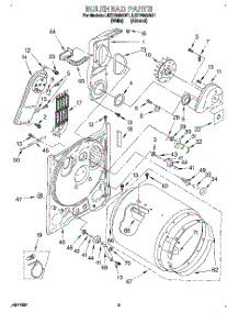 03 - Section parts for Whirlpool Dryer LEC7858AN1 from AppliancePartsPros.com