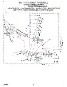 03 - 3401771 Burner Assembly parts for Whirlpool Dryer LGR4624DZ1 from AppliancePartsPros.com