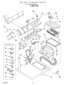 02 - Top And Console, Lit / Optional parts for Whirlpool Dryer LGL8858EQ1 from AppliancePartsPros.com