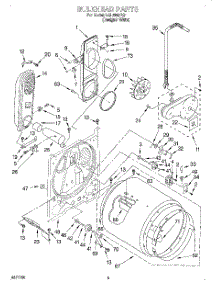 03 - Bulkhead parts for Whirlpool Dryer LGL8858EQ1 from AppliancePartsPros.com