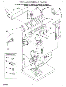02 - Section parts for Whirlpool Dryer LEP7858AW2 from AppliancePartsPros.com