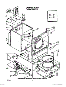 03 - Section parts for Whirlpool Dryer TEDL660WW0 from AppliancePartsPros.com