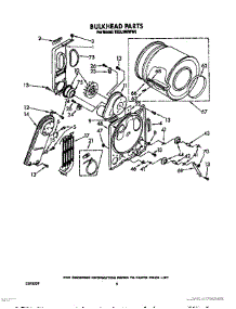 04 - Section parts for Whirlpool Dryer TEDL660WW0 from AppliancePartsPros.com