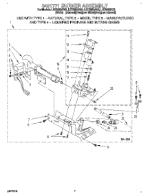 04 - 3401771 Burner Assembly parts for Whirlpool Dryer LGT8858AN2 from AppliancePartsPros.com