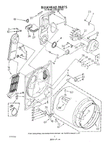 04 - Section parts for Whirlpool Dryer LE9520XTW0 from AppliancePartsPros.com