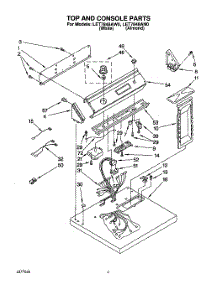 02 - Section parts for Whirlpool Dryer LET7848AW0 from AppliancePartsPros.com