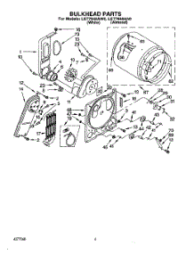 03 - Section parts for Whirlpool Dryer LET7848AW0 from AppliancePartsPros.com