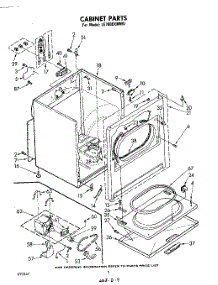 02 - Section parts for Whirlpool Dryer LE7800XMW0 from AppliancePartsPros.com
