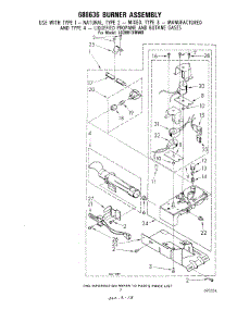 05 - 688636 Burner parts for Whirlpool Dryer LG3001XMW0 from AppliancePartsPros.com