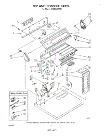 02 - Section parts for Whirlpool Dryer LE9805XPW0 from AppliancePartsPros.com