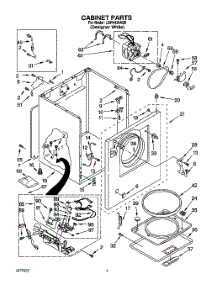 02 - Section parts for Whirlpool Dryer LGR4434AQ0 from AppliancePartsPros.com