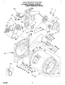 03 - Section parts for Whirlpool Dryer LET8858DZ0 from AppliancePartsPros.com