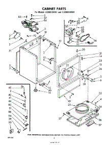 03 - Cabinet parts for Whirlpool Dryer LG9801XKW1 from AppliancePartsPros.com