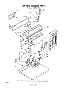 03 - Section parts for Whirlpool Dryer LE5800XKW1 from AppliancePartsPros.com