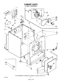 02 - Section parts for Whirlpool Dryer LE5530XKW2 from AppliancePartsPros.com