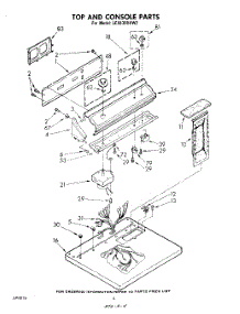 03 - Section parts for Whirlpool Dryer LE5530XKW2 from AppliancePartsPros.com