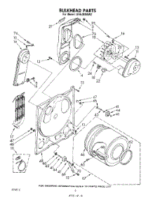 04 - Section parts for Whirlpool Dryer LE5530XKW2 from AppliancePartsPros.com