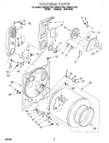 03 - Bulkhead, Lit / Optional parts for Whirlpool Dryer CG2951XYG2 from AppliancePartsPros.com