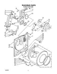 04 - Bulkhead parts for Whirlpool Dryer LG5721XSW1 from AppliancePartsPros.com