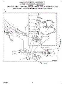 03 - 694670 Burner Assembly parts for Whirlpool Dryer LGN3624BW0 from AppliancePartsPros.com