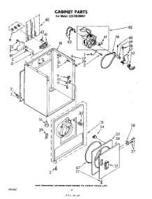 02 - Section parts for Whirlpool Dryer LE5780XMW1 from AppliancePartsPros.com
