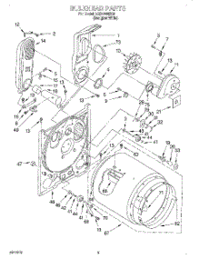 03 - Bulkhead parts for Whirlpool Dryer LGR5848EQ0 from AppliancePartsPros.com