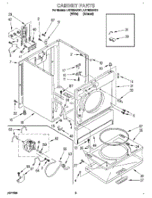 02 - Section parts for Whirlpool Dryer LET6634AN1 from AppliancePartsPros.com