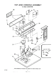 02 - Top And Console, Literature And Optional parts for Whirlpool Dryer LG5751XFW0 from AppliancePartsPros.com