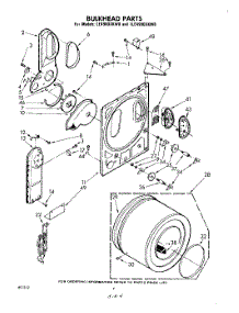 03 - Section parts for Whirlpool Dryer LE4900XKW0 from AppliancePartsPros.com