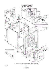 03 - Section parts for Whirlpool Dryer LE6400XPW0 from AppliancePartsPros.com