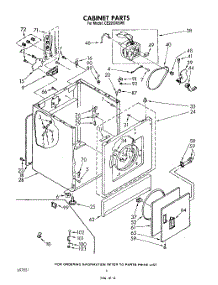 04 - Cabinet parts for Whirlpool Dryer CE2950XSW0 from AppliancePartsPros.com
