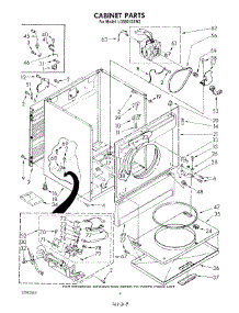03 - Cabinet parts for Whirlpool Dryer LG5801XSW3 from AppliancePartsPros.com