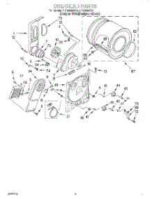 03 - Section parts for Whirlpool Dryer LER5644EQ0 from AppliancePartsPros.com