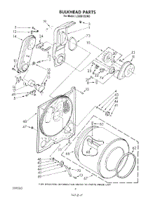 04 - Bulkhead parts for Whirlpool Dryer LG5801XSW3 from AppliancePartsPros.com
