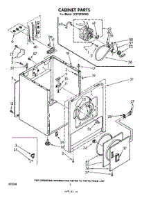 02 - Section parts for Whirlpool Dryer LE5750XKW0 from AppliancePartsPros.com