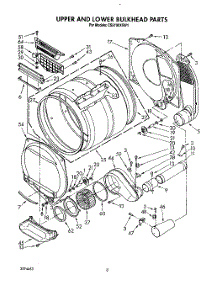 05 - Upper And Lower Bulkhead, Lit / Optional parts for Whirlpool Dryer CS5100XSW1 from AppliancePartsPros.com