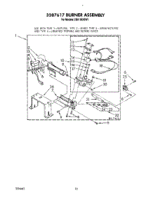 06 - 3387617 Burner Assembly parts for Whirlpool Dryer CS5100XSW1 from AppliancePartsPros.com