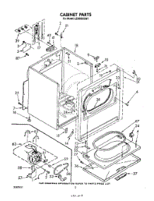 02 - Section parts for Whirlpool Dryer LE6098XSW1 from AppliancePartsPros.com