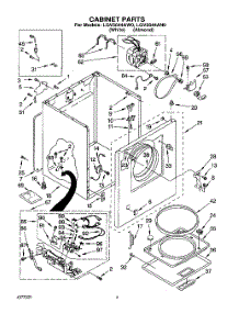 02 - Section parts for Whirlpool Dryer LGV5644AW0 from AppliancePartsPros.com