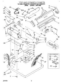 02 - Section parts for Whirlpool Dryer CE2950XYW1 from AppliancePartsPros.com