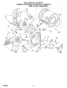 03 - Section parts for Whirlpool Dryer LET5624BQ2 from AppliancePartsPros.com