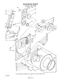 04 - Bulkhead parts for Whirlpool Dryer LG9201XWW0 from AppliancePartsPros.com