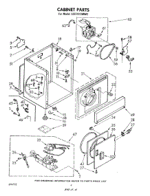 03 - Cabinet parts for Whirlpool Dryer LG5791XMW2 from AppliancePartsPros.com