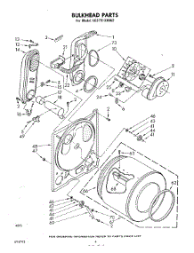 04 - Bulkhead parts for Whirlpool Dryer LG5791XMW2 from AppliancePartsPros.com